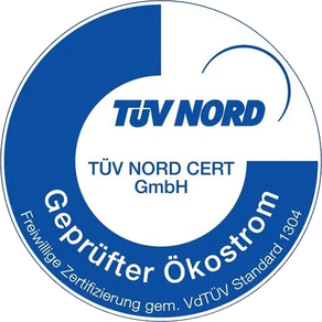 TÜV NORD – Ökostrom-Zertifikat (Anbietertarife)